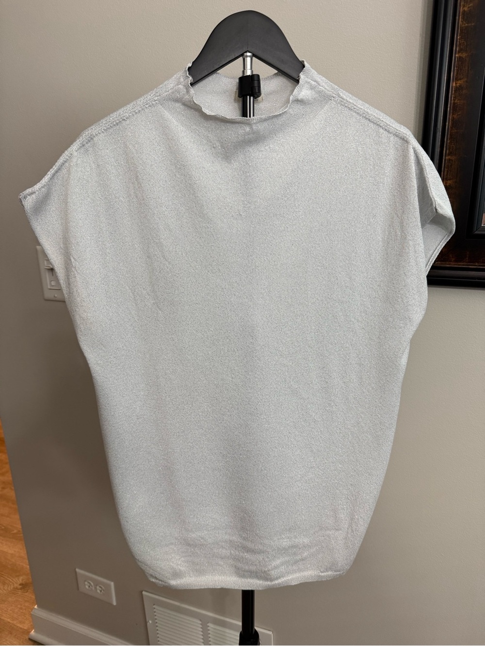 Pilcro Anthropologie Shine Mock Neck Sweater